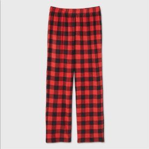 Holiday Buffalo Plaid Fleece Pajama Pants